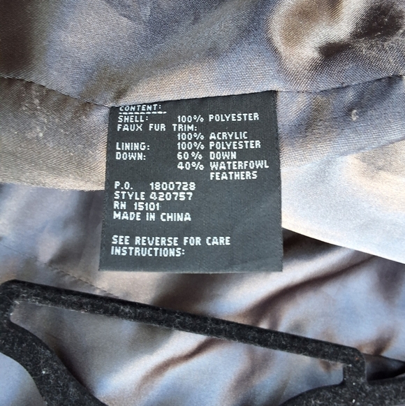 I Madison Down Faux Fur Trim Anorak Puffer Hoodedjacket XL - Picture 3 of 15